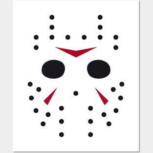 Jason Voorhees Friday the 13th - Hockey Mask Posters and Art